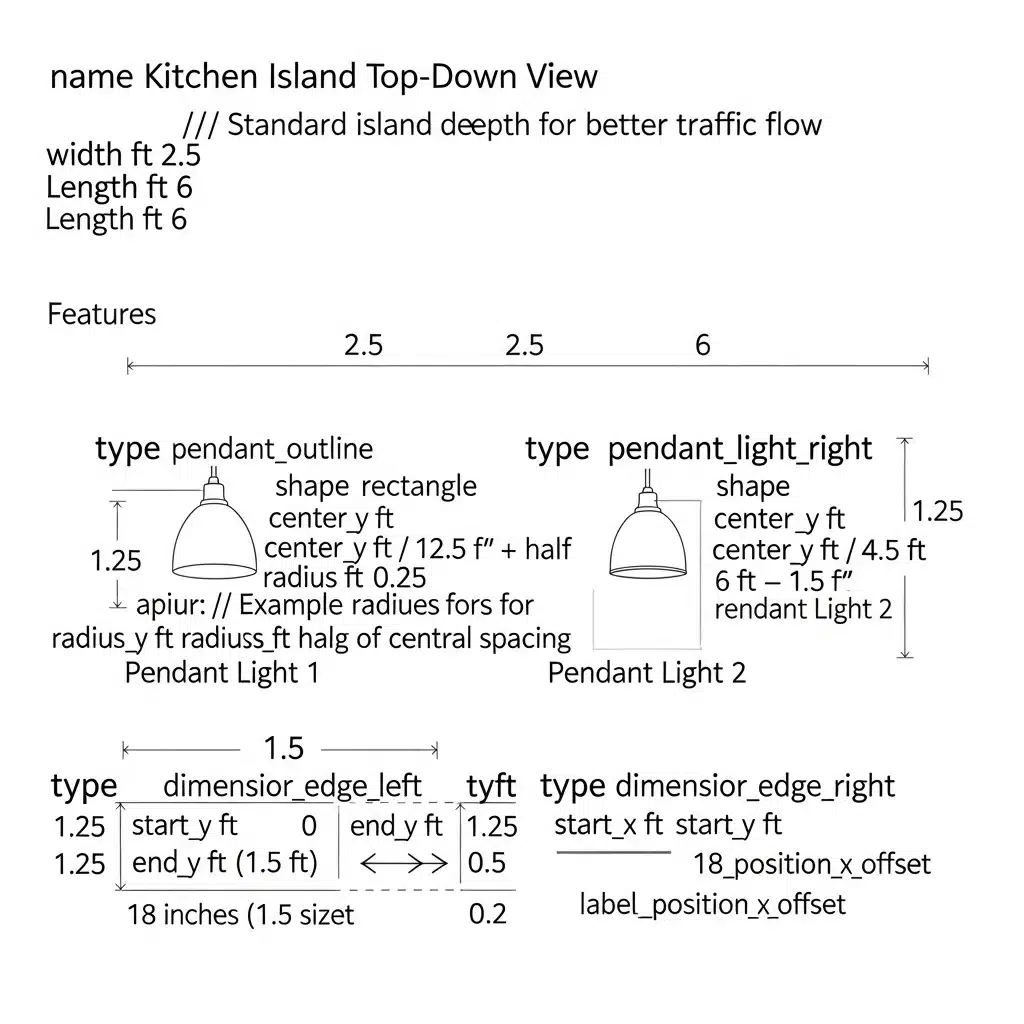 Mastering the Math: Island Pendant Light Spacing