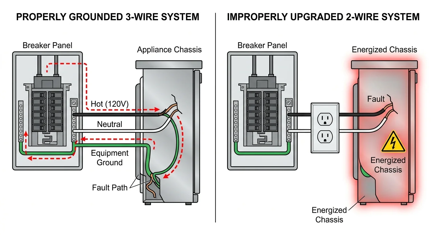 Theoretical Framework: The Physics and Hazards of Ungrounded Circuits